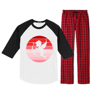 Cupid In Valentine's Day Colors Circle Gift Raglan Sleeve Pajama Set