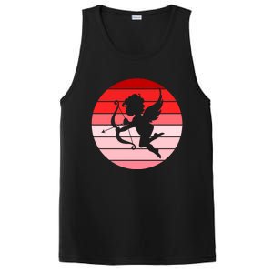 Cupid In Valentine's Day Colors Circle Gift PosiCharge Competitor Tank