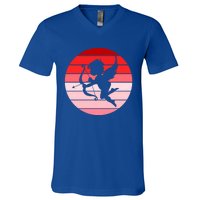 Cupid In Valentine's Day Colors Circle Gift V-Neck T-Shirt