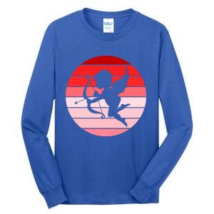 Cupid In Valentine's Day Colors Circle Gift Tall Long Sleeve T-Shirt