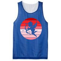 Cupid In Valentine's Day Colors Circle Gift Mesh Reversible Basketball Jersey Tank