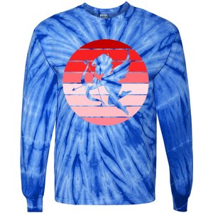 Cupid In Valentine's Day Colors Circle Gift Tie-Dye Long Sleeve Shirt