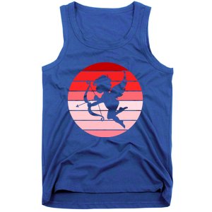 Cupid In Valentine's Day Colors Circle Gift Tank Top