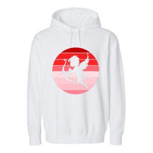 Cupid In Valentine's Day Colors Circle Gift Garment-Dyed Fleece Hoodie