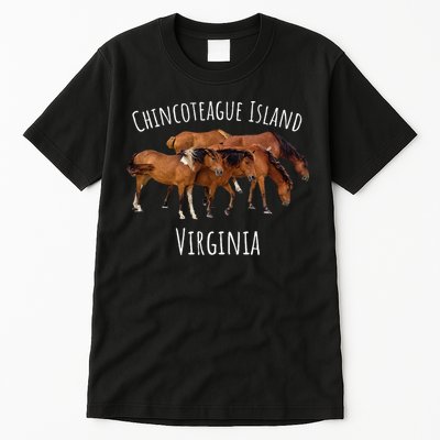 Chincoteague Island Virginia Horse Assateague Pony Tall T-Shirt