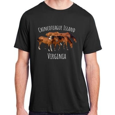 Chincoteague Island Virginia Horse Assateague Pony Adult ChromaSoft Performance T-Shirt