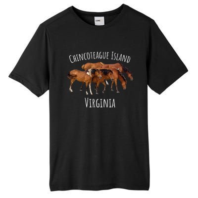 Chincoteague Island Virginia Horse Assateague Pony Tall Fusion ChromaSoft Performance T-Shirt