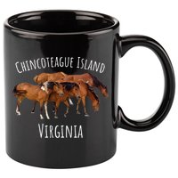 Chincoteague Island Virginia Horse Assateague Pony 11oz C Handle Ceramic Mug