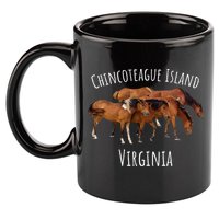 Chincoteague Island Virginia Horse Assateague Pony 11oz C Handle Ceramic Mug