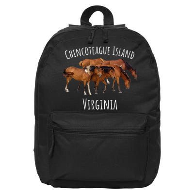 Chincoteague Island Virginia Horse Assateague Pony 16 in Basic Backpack