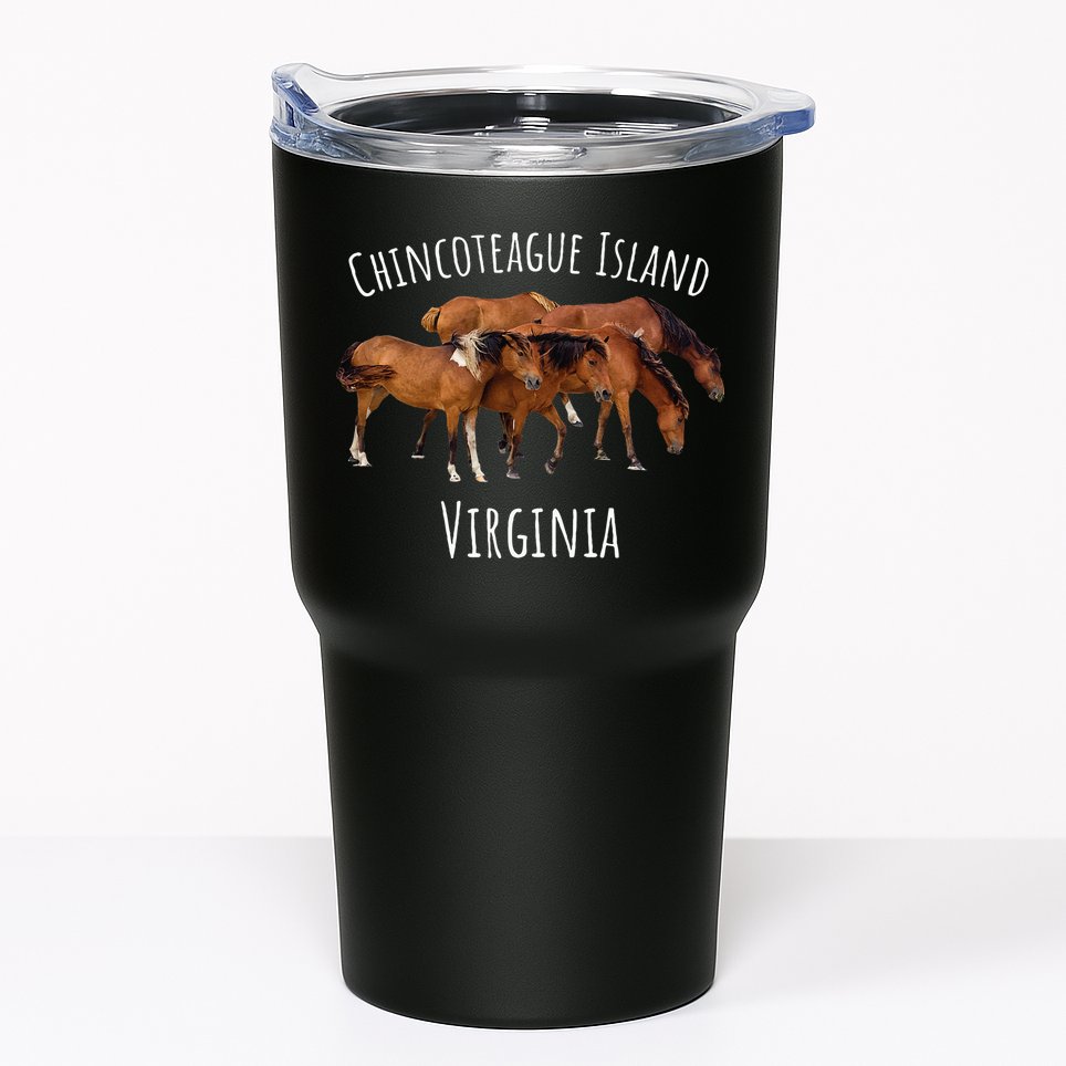 Chincoteague Island Virginia Horse Assateague Pony Tumbler