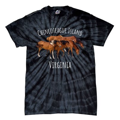 Chincoteague Island Virginia Horse Assateague Pony Tie-Dye T-Shirt