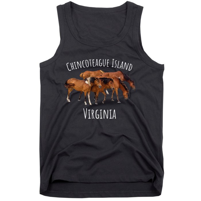 Chincoteague Island Virginia Horse Assateague Pony Tank Top