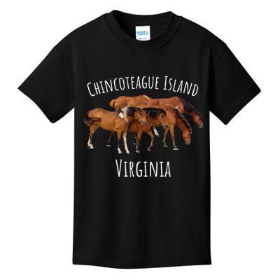 Chincoteague Island Virginia Horse Assateague Pony Kids T-Shirt