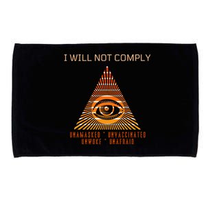 Conservative I Will Not Comply Microfiber Hand Towel