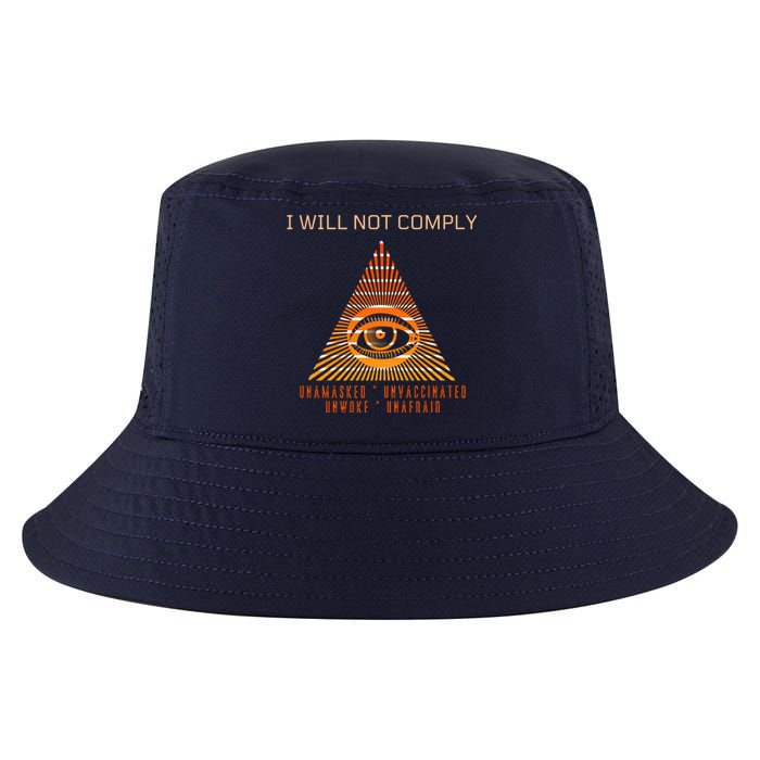 Conservative I Will Not Comply Cool Comfort Performance Bucket Hat