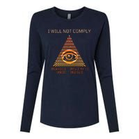 Conservative I Will Not Comply Womens Cotton Relaxed Long Sleeve T-Shirt