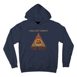 Conservative I Will Not Comply Hoodie