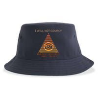 Conservative I Will Not Comply Sustainable Bucket Hat