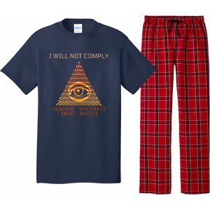 Conservative I Will Not Comply Pajama Set