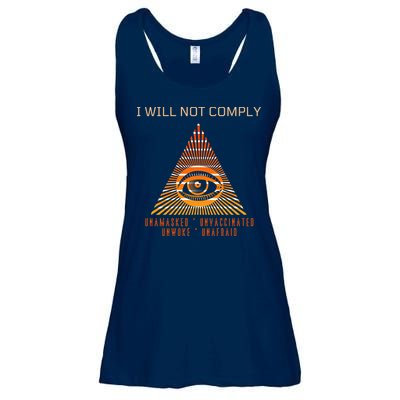 Conservative I Will Not Comply Ladies Essential Flowy Tank