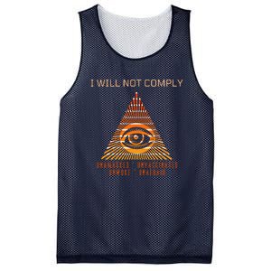 Conservative I Will Not Comply Mesh Reversible Basketball Jersey Tank