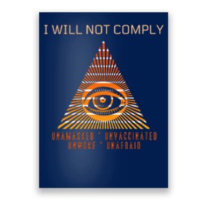 Conservative I Will Not Comply Poster