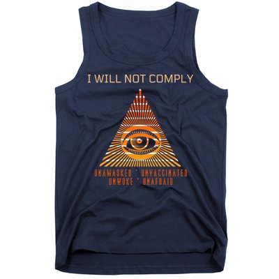 Conservative I Will Not Comply Tank Top