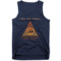 Conservative I Will Not Comply Tank Top