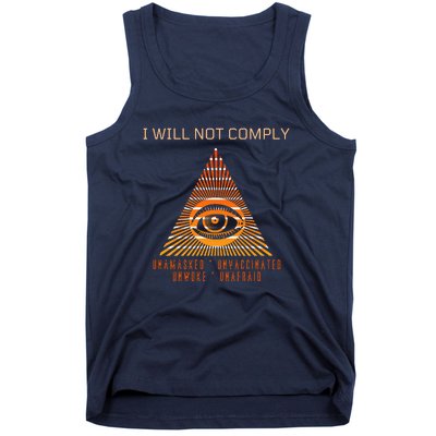 Conservative I Will Not Comply Tank Top