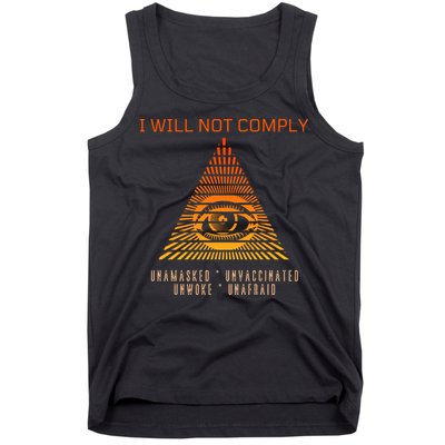 Conservative I Will Not Comply Tank Top