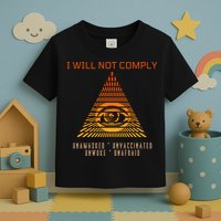 Conservative I Will Not Comply Toddler T-Shirt