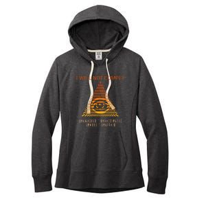 Conservative I Will Not Comply Women's Fleece Hoodie