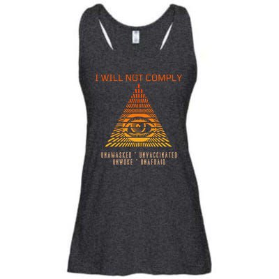 Conservative I Will Not Comply Ladies Essential Flowy Tank