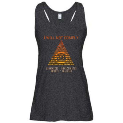 Conservative I Will Not Comply Ladies Essential Flowy Tank