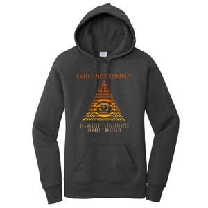 Conservative I Will Not Comply Women's Pullover Hoodie