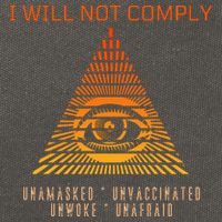 Conservative I Will Not Comply Cotton Canvas Backpack