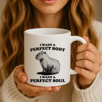 Capybara I Want A Perfect Body I Wan A Perfect Soul Mug