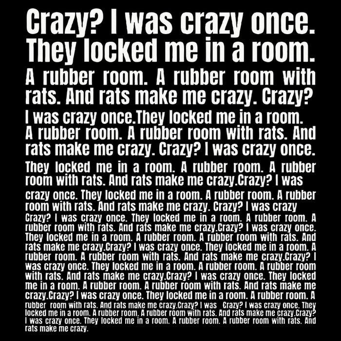 Crazy I Was Crazy Once. Funny Trending Meme Copypasta Magnet