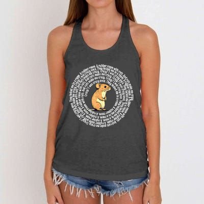 Crazy I Was Crazy Once Funny Oddly Specific Meme Women's Knotted Racerback Tank