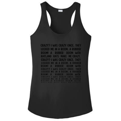 Crazy I Was Crazy Once Meme Ladies PosiCharge Competitor Racerback Tank