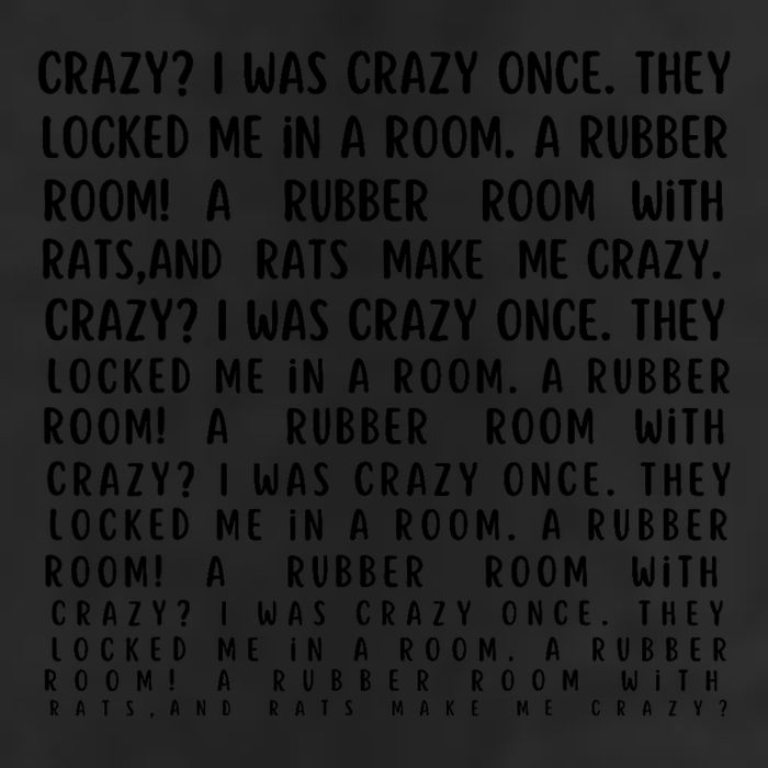 Crazy I Was Crazy Once Meme Golf Towel