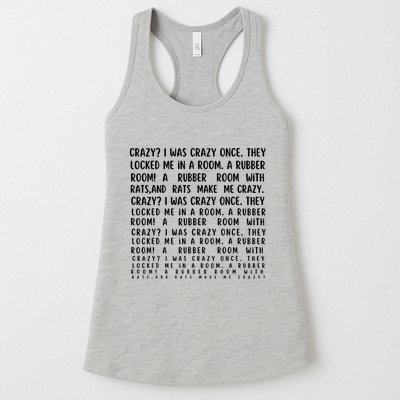 Crazy I Was Crazy Once Meme Womens Tank Top