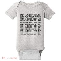 Crazy I Was Crazy Once Meme Baby Bodysuit