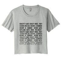 Crazy I Was Crazy Once Meme Crop Top