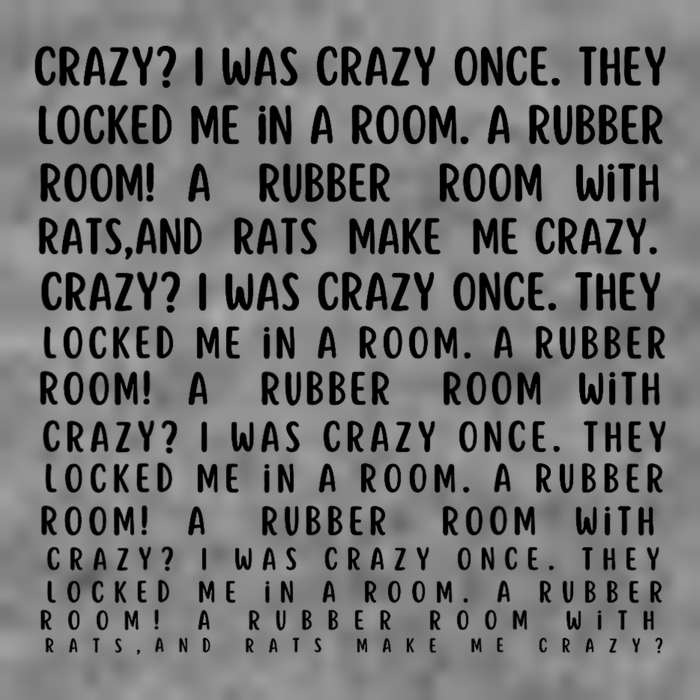 Crazy I Was Crazy Once Meme Crop Top