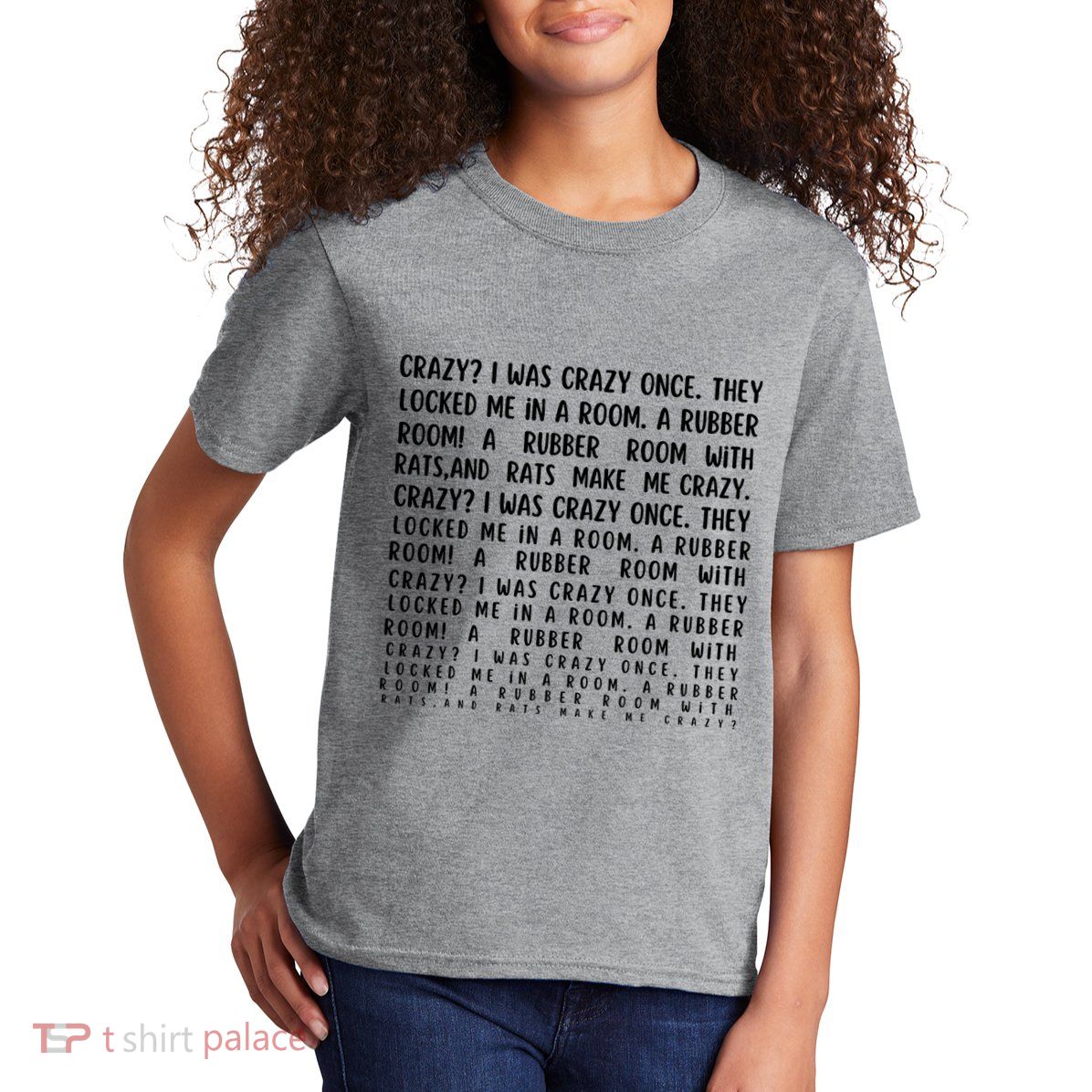 Crazy I Was Crazy Once Meme Kids T-Shirt