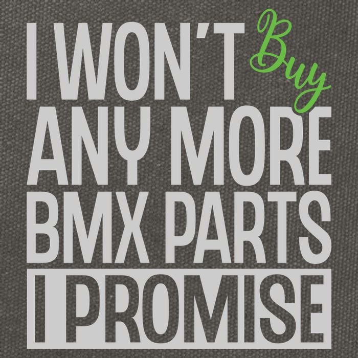 Cycling I Wont Buy Anymore Bmx Parts I Promise Gift Cotton Canvas Backpack