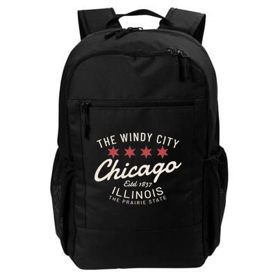 Chicago Illinois Windy City Estd 1837 Prairie State Souvenir Backpack
