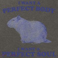 Capybara I Want A Perfect Body I Want A Perfect Soul Meme Cotton Canvas Backpack